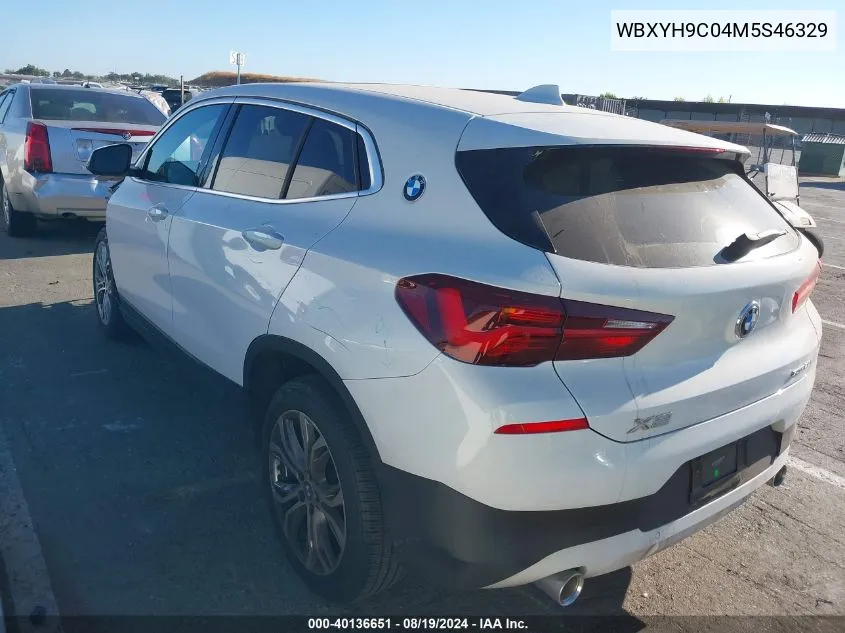 2021 BMW X2 Sdrive28I VIN: WBXYH9C04M5S46329 Lot: 40136651