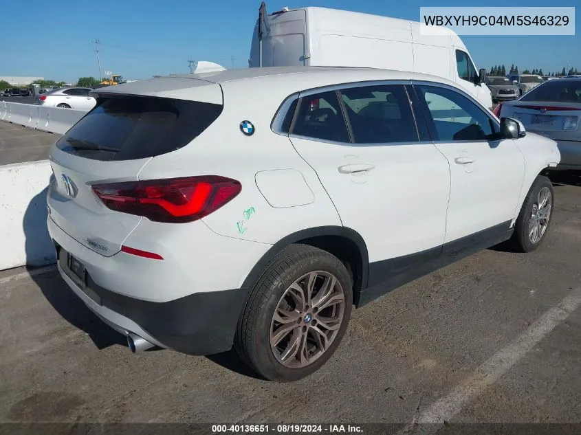 2021 BMW X2 Sdrive28I VIN: WBXYH9C04M5S46329 Lot: 40136651