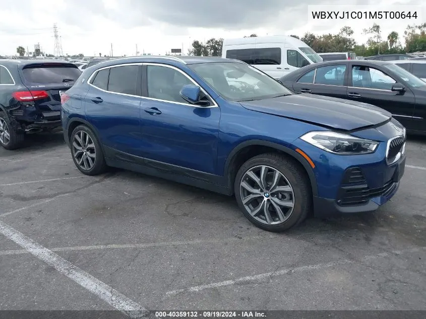 2021 BMW X2 xDrive28I VIN: WBXYJ1C01M5T00644 Lot: 40359132