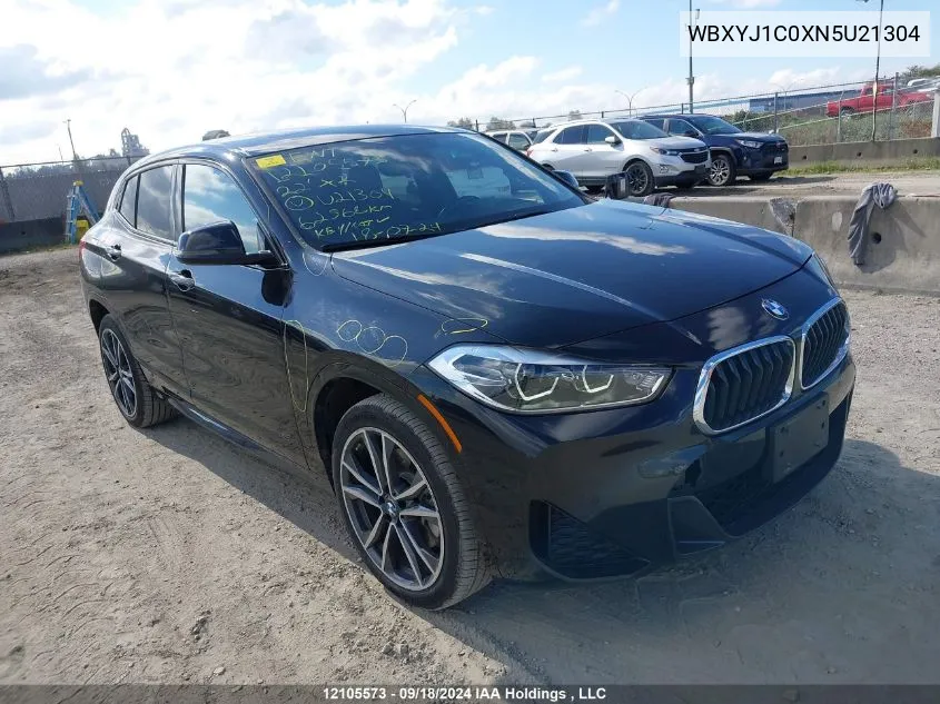 2022 BMW X2 xDrive28I VIN: WBXYJ1C0XN5U21304 Lot: 12105573