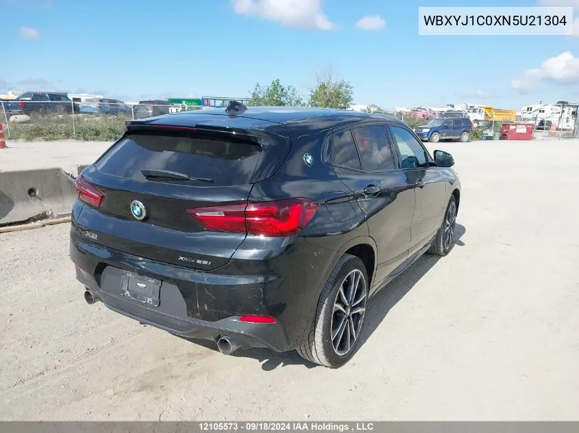 2022 BMW X2 xDrive28I VIN: WBXYJ1C0XN5U21304 Lot: 12105573