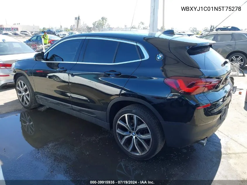 2022 BMW X2 xDrive28I VIN: WBXYJ1C01N5T75278 Lot: 39915935