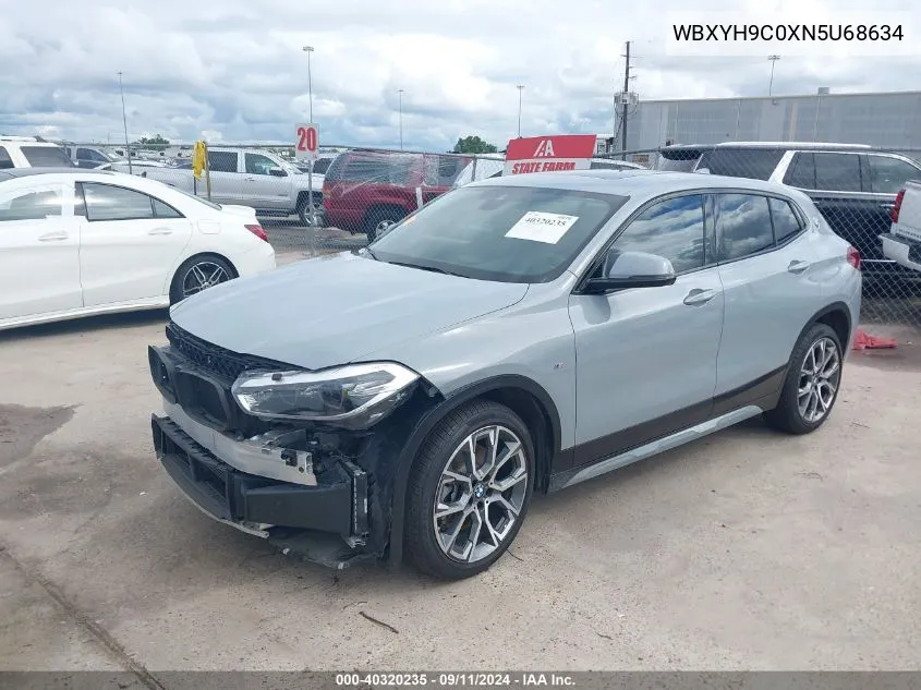 WBXYH9C0XN5U68634 2022 BMW X2 Sdrive28I