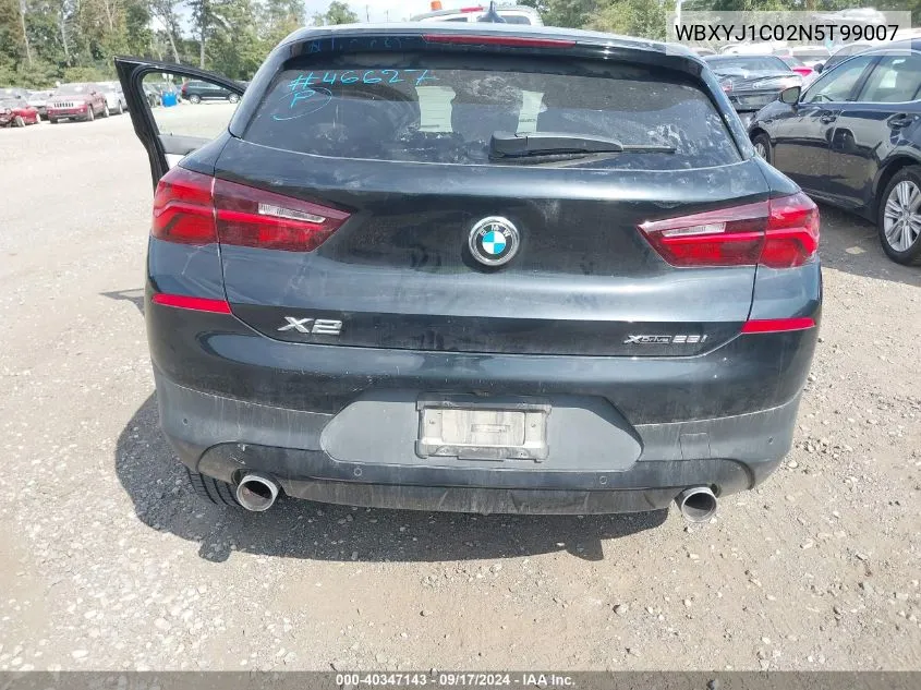 2022 BMW X2 xDrive28I VIN: WBXYJ1C02N5T99007 Lot: 40347143