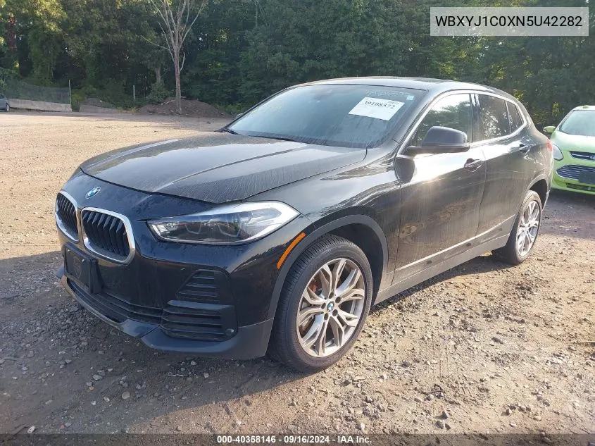 2022 BMW X2 xDrive28I VIN: WBXYJ1C0XN5U42282 Lot: 40358146