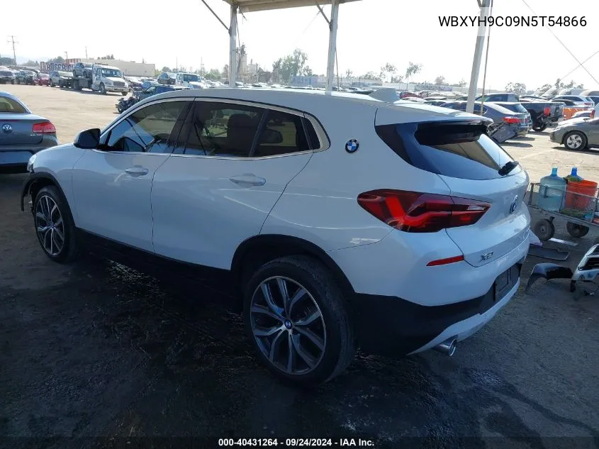 2022 BMW X2 Sdrive28I VIN: WBXYH9C09N5T54866 Lot: 40431264