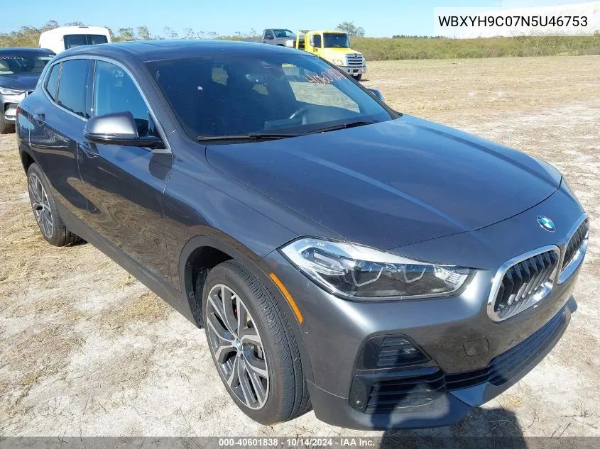 2022 BMW X2 Sdrive28I VIN: WBXYH9C07N5U46753 Lot: 40601838