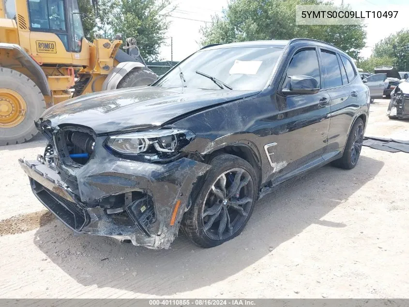 2020 BMW X3 M VIN: 5YMTS0C09LLT10497 Lot: 40110855