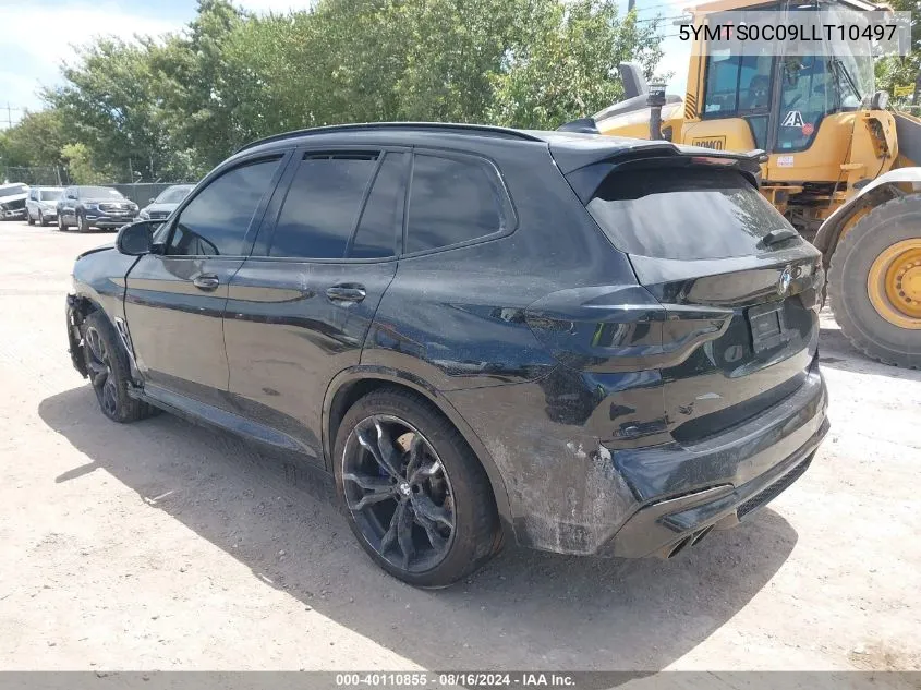 2020 BMW X3 M VIN: 5YMTS0C09LLT10497 Lot: 40110855