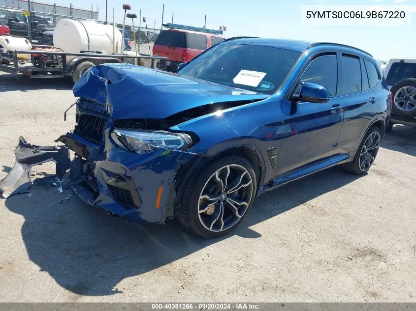 2020 BMW X3 M VIN: 5YMTS0C06L9B67220 Lot: 40381266