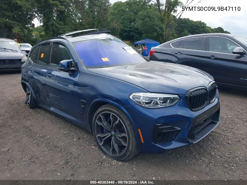 2020 BMW X3 M VIN: 5YMTS0C09L9B47110 Lot: 40383440