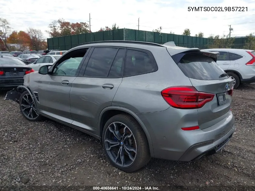 2020 BMW X3 M Competition VIN: 5YMTS0C02L9B57221 Lot: 40656641