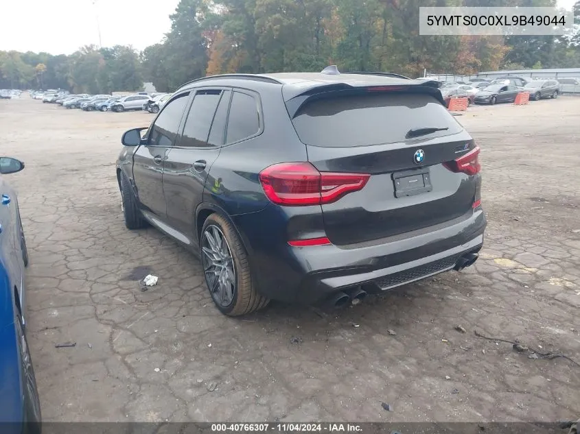 2020 BMW X3 M Competition VIN: 5YMTS0C0XL9B49044 Lot: 40766307