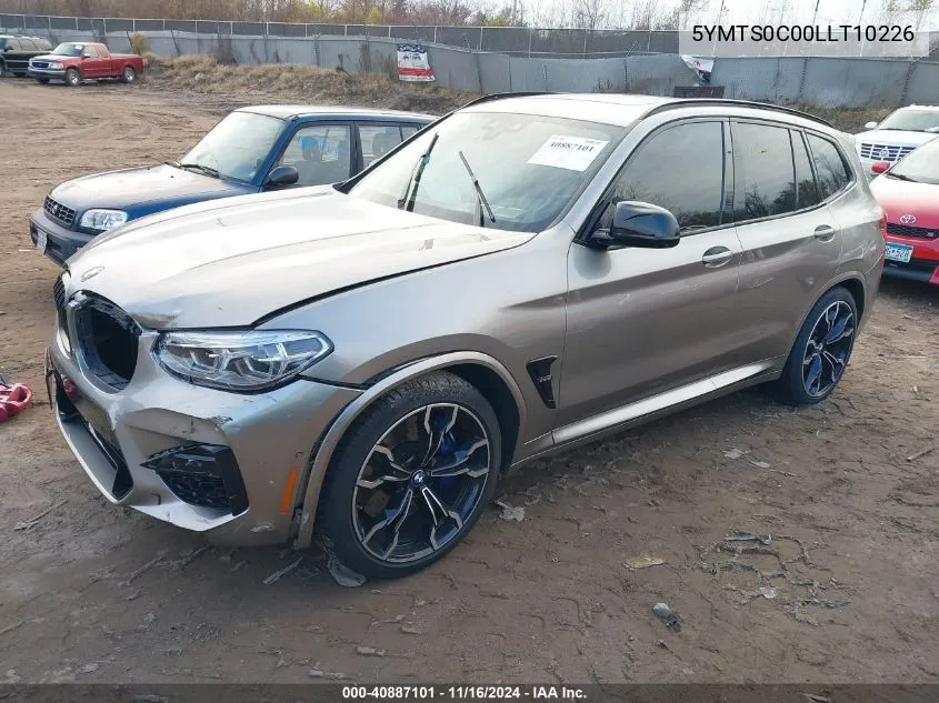 2020 BMW X3 M Competition VIN: 5YMTS0C00LLT10226 Lot: 40887101