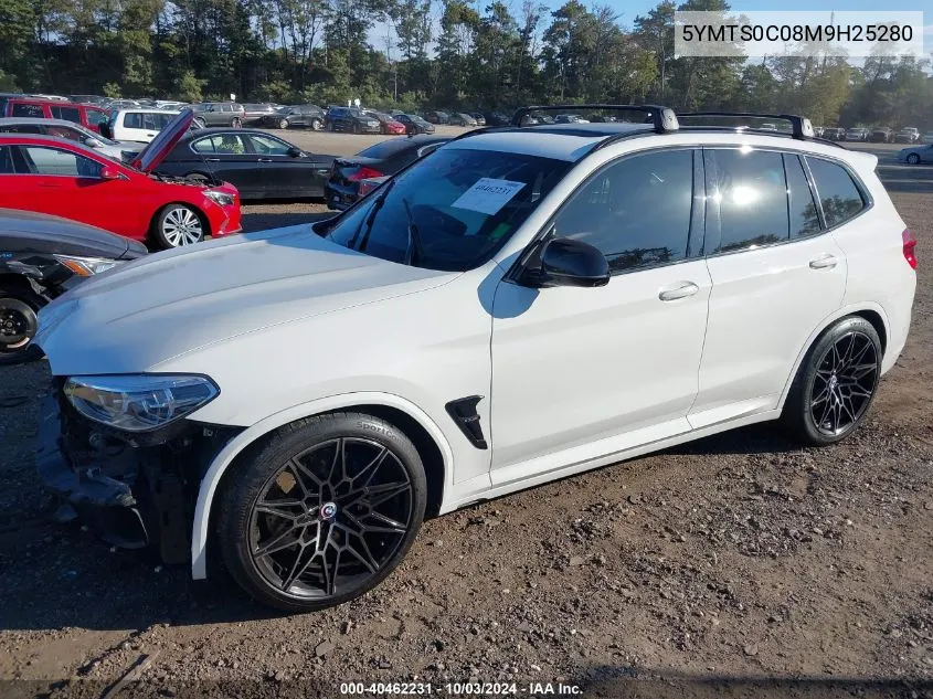 2021 BMW X3 M VIN: 5YMTS0C08M9H25280 Lot: 40462231