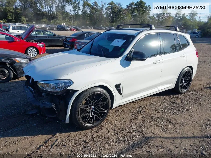 2021 BMW X3 M VIN: 5YMTS0C08M9H25280 Lot: 40462231