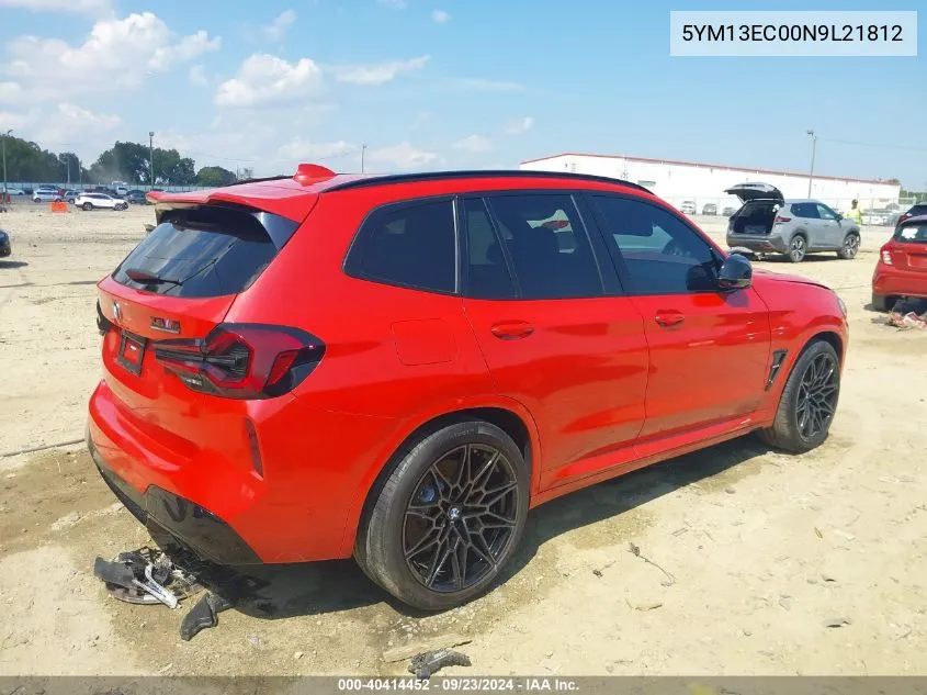 2022 BMW X3 M VIN: 5YM13EC00N9L21812 Lot: 40414452