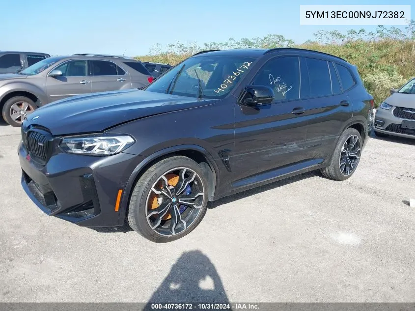 2022 BMW X3 M VIN: 5YM13EC00N9J72382 Lot: 40736172