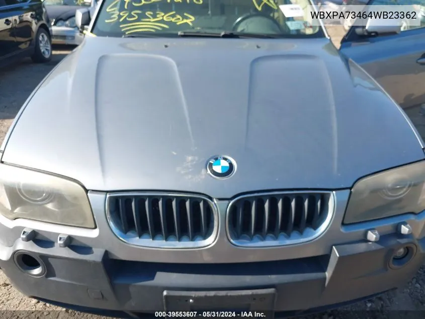 WBXPA73464WB23362 2004 BMW X3 2.5I