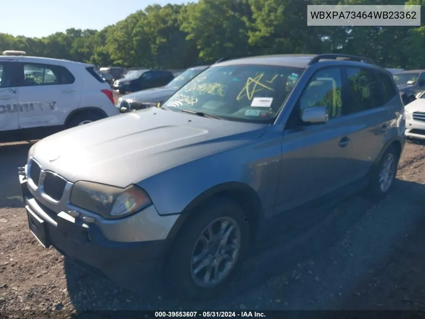 WBXPA73464WB23362 2004 BMW X3 2.5I