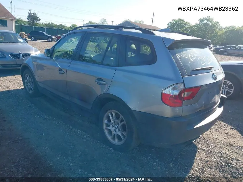 WBXPA73464WB23362 2004 BMW X3 2.5I