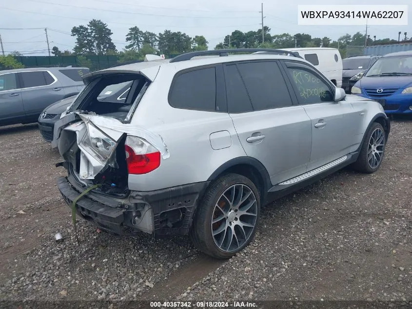 WBXPA93414WA62207 2004 BMW X3 3.0I