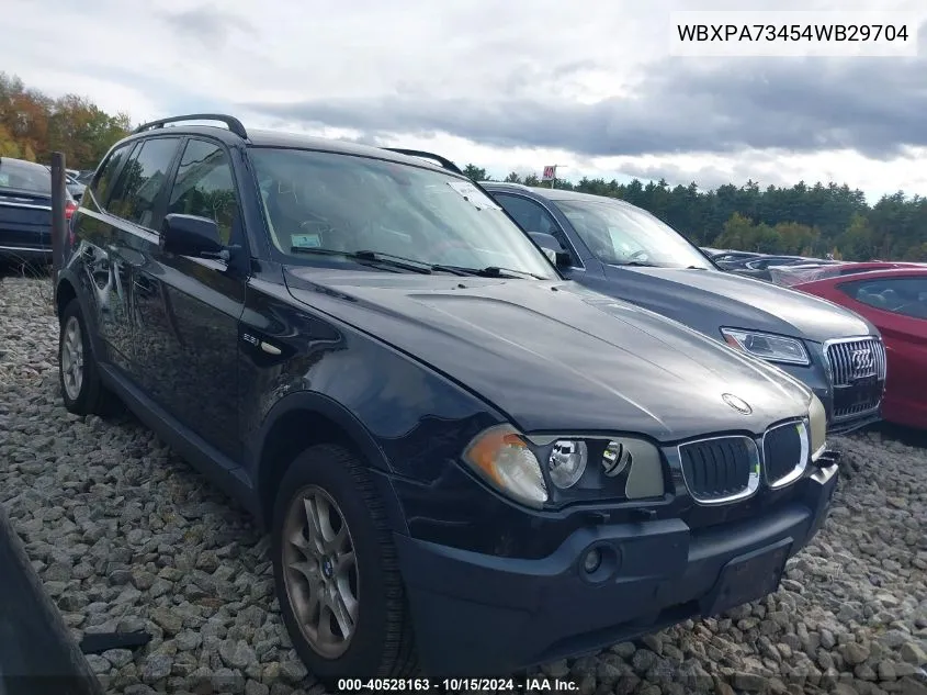 WBXPA73454WB29704 2004 BMW X3 2.5I