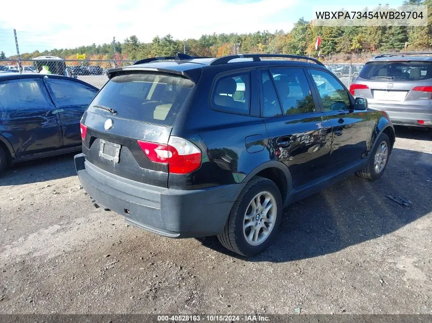 WBXPA73454WB29704 2004 BMW X3 2.5I