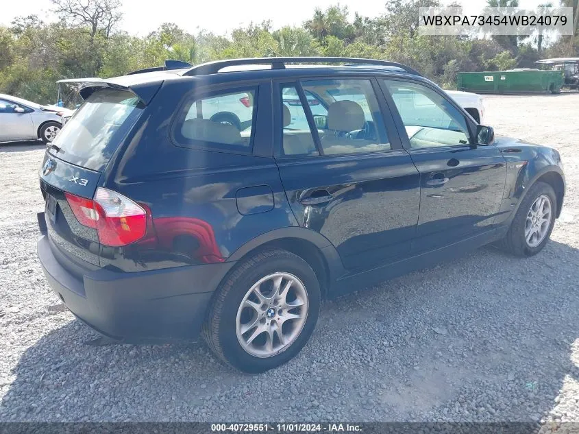 WBXPA73454WB24079 2004 BMW X3 2.5I