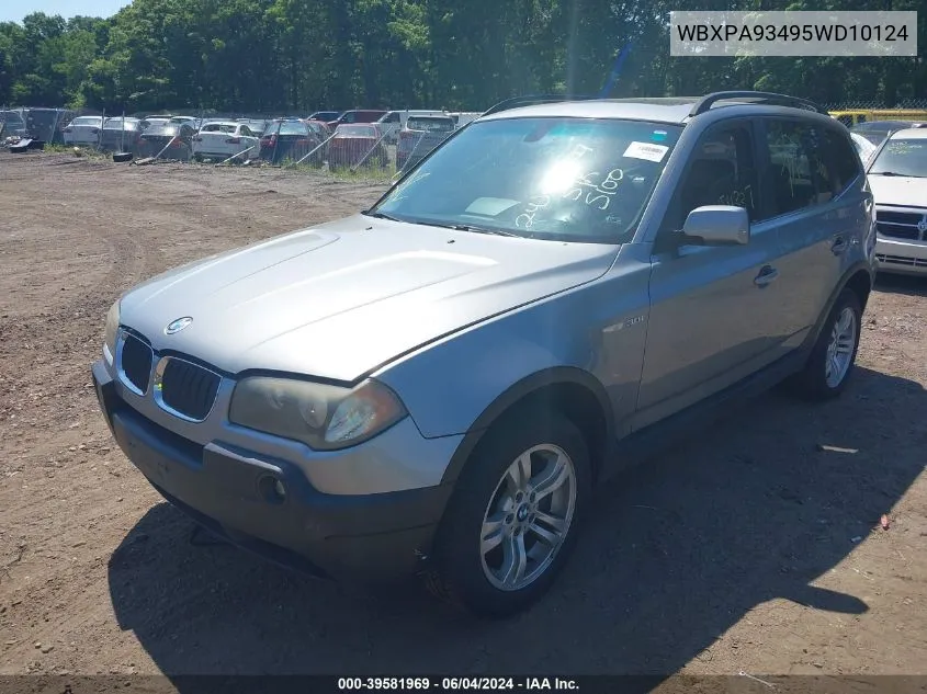 WBXPA93495WD10124 2005 BMW X3 3.0I