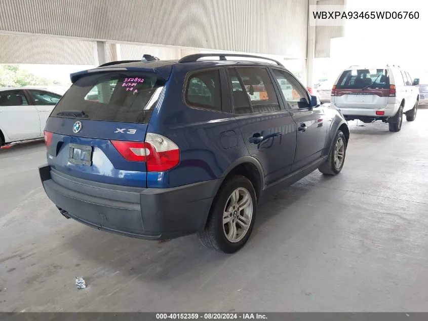 WBXPA93465WD06760 2005 BMW X3 3.0I