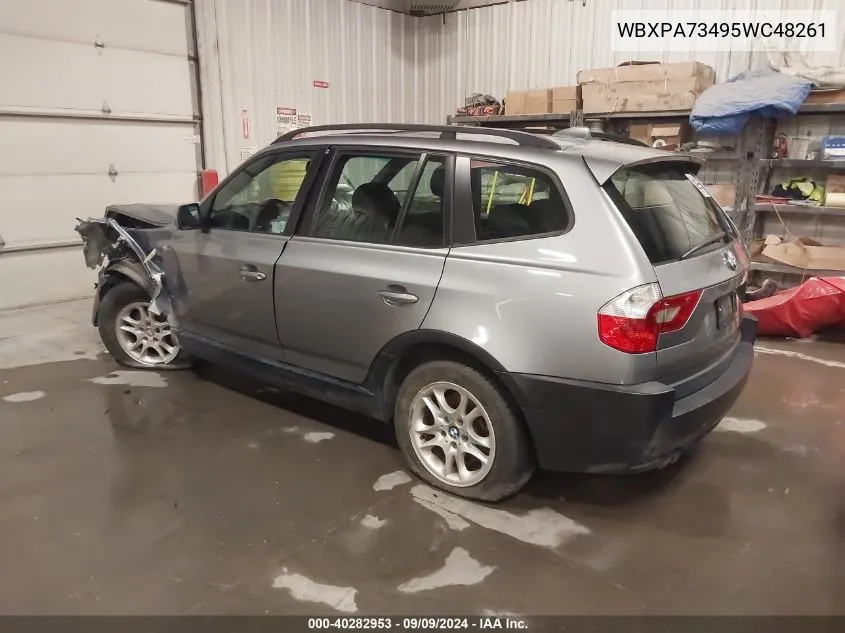 WBXPA73495WC48261 2005 BMW X3 2.5I