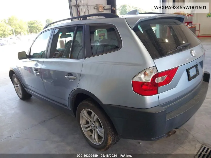 WBXPA93455WD01601 2005 BMW X3 3.0I