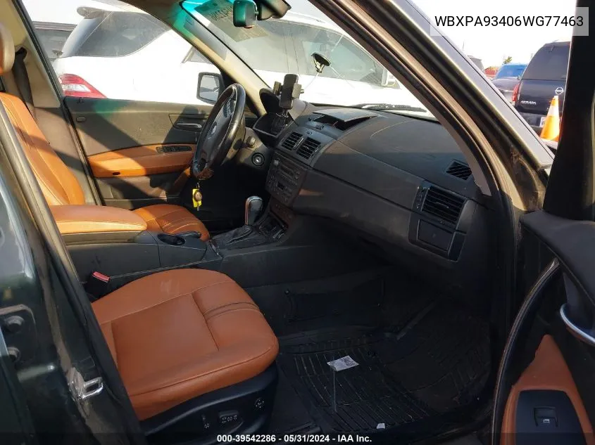 WBXPA93406WG77463 2006 BMW X3 3.0I