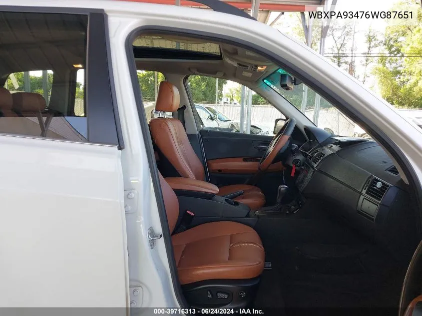 WBXPA93476WG87651 2006 BMW X3 3.0I