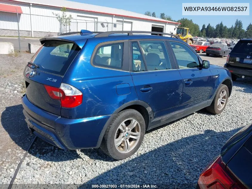 WBXPA93466WG82537 2006 BMW X3 3.0I