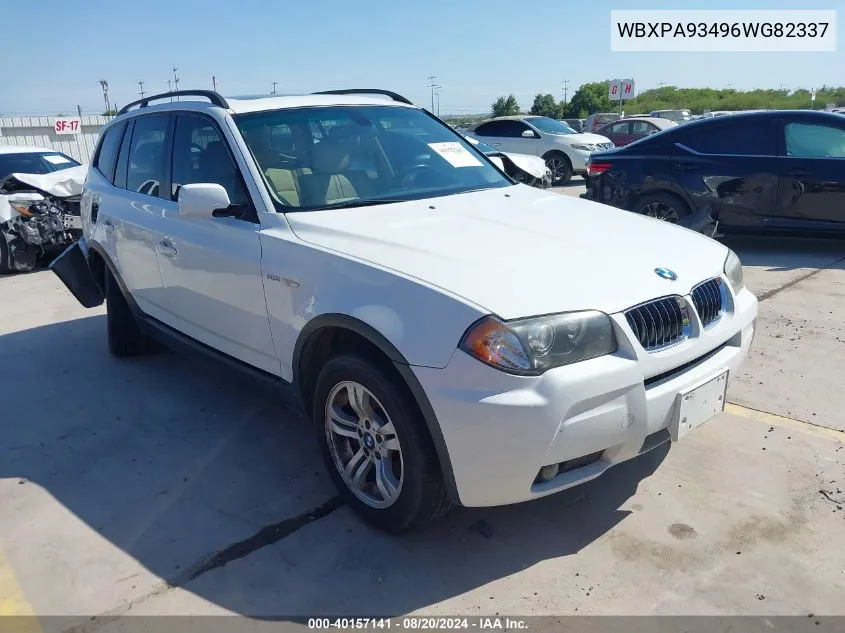 WBXPA93496WG82337 2006 BMW X3 3.0I