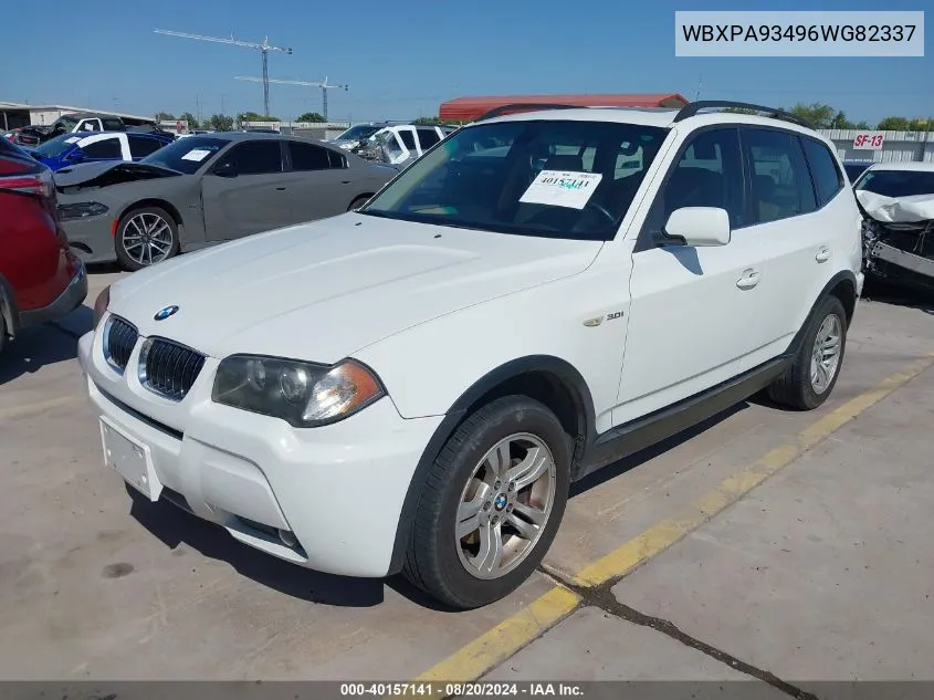 WBXPA93496WG82337 2006 BMW X3 3.0I