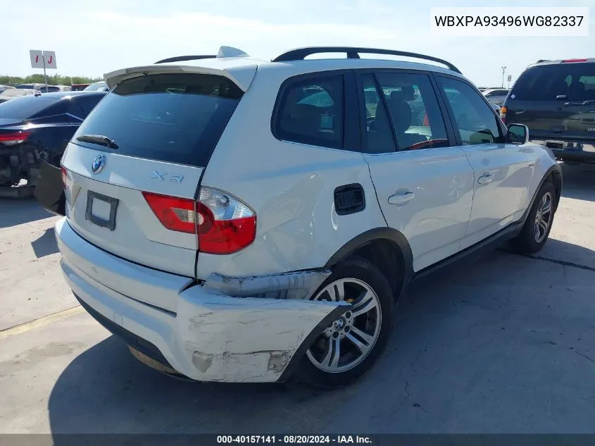 WBXPA93496WG82337 2006 BMW X3 3.0I