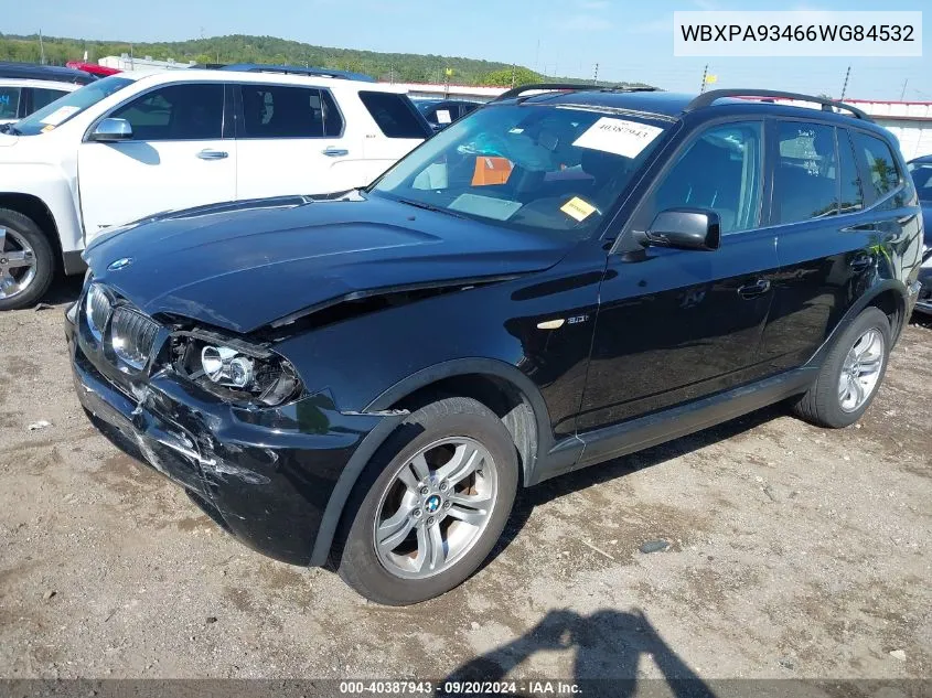 WBXPA93466WG84532 2006 BMW X3 3.0I