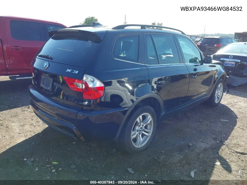 WBXPA93466WG84532 2006 BMW X3 3.0I