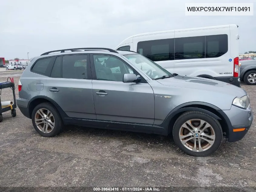 WBXPC934X7WF10491 2007 BMW X3 3.0Si