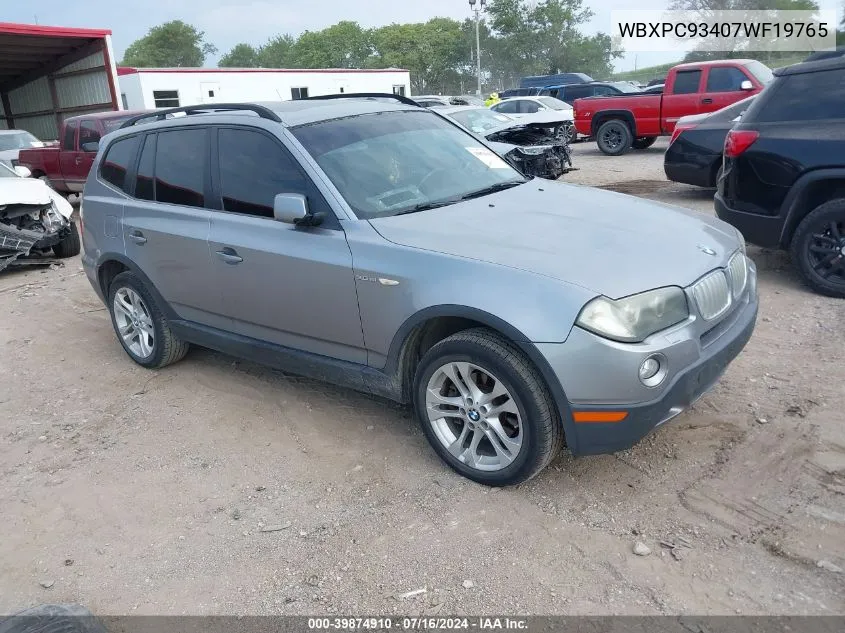 WBXPC93407WF19765 2007 BMW X3 3.0Si