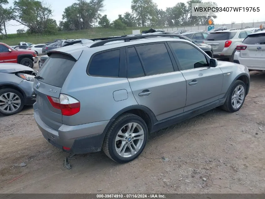 WBXPC93407WF19765 2007 BMW X3 3.0Si