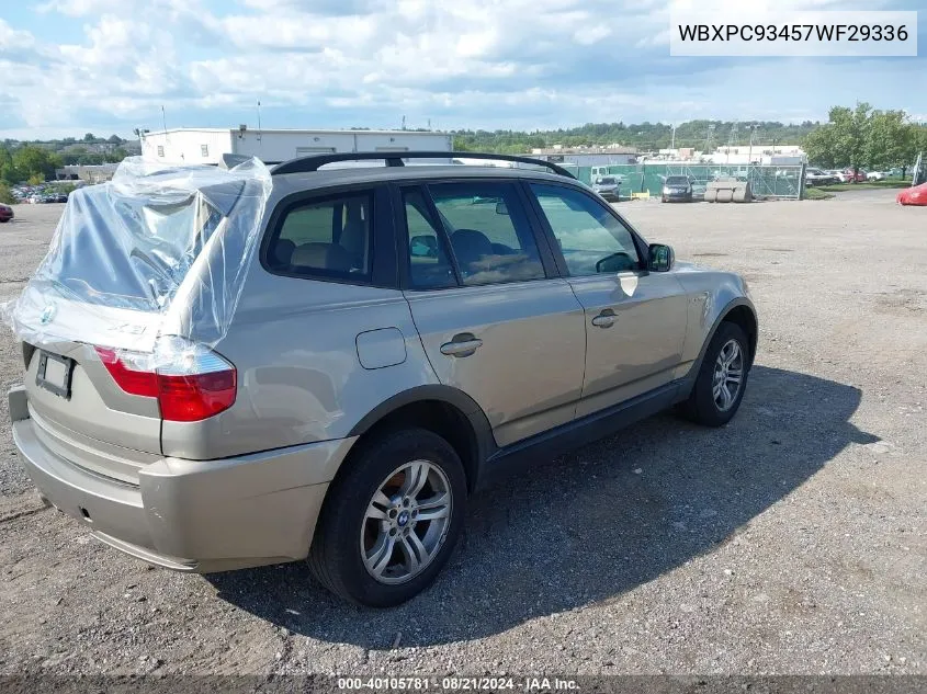 WBXPC93457WF29336 2007 BMW X3 3.0Si