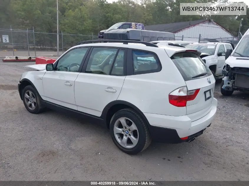 WBXPC93467WF13744 2007 BMW X3 3.0Si