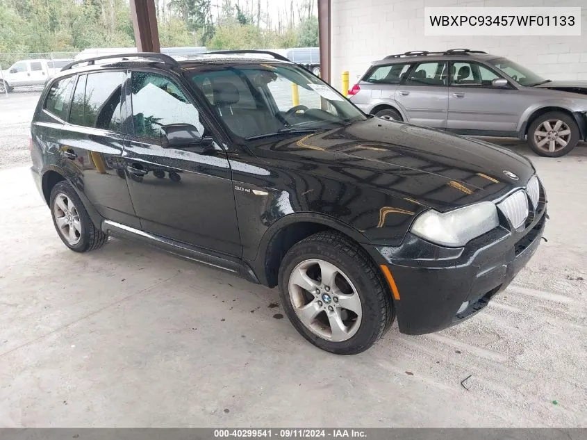 2007 BMW X3 3.0Si VIN: WBXPC93457WF01133 Lot: 40299541