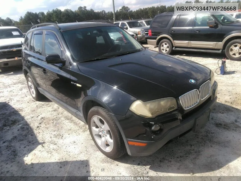 WBXPC93447WF26668 2007 BMW X3 3.0Si