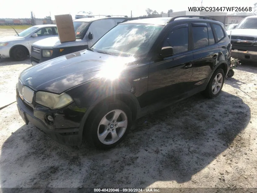 WBXPC93447WF26668 2007 BMW X3 3.0Si