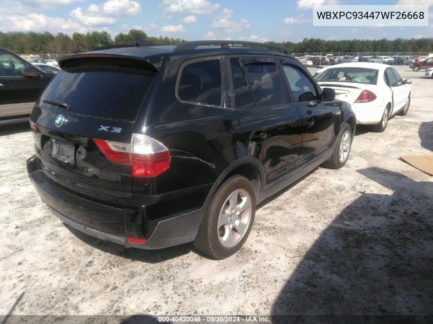 WBXPC93447WF26668 2007 BMW X3 3.0Si